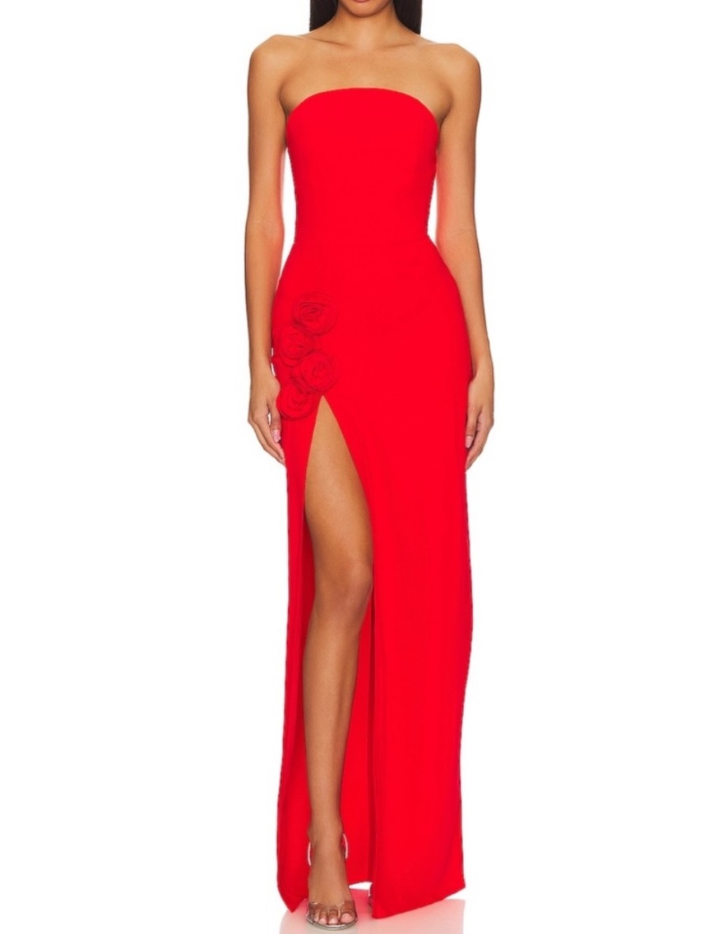 Amanda Uprichard Wolfe Gown in Crimson